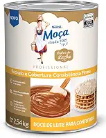 Recheio e Cobertura MOÇA Doce de Leite Consistência Cremosa 2,54Kg
