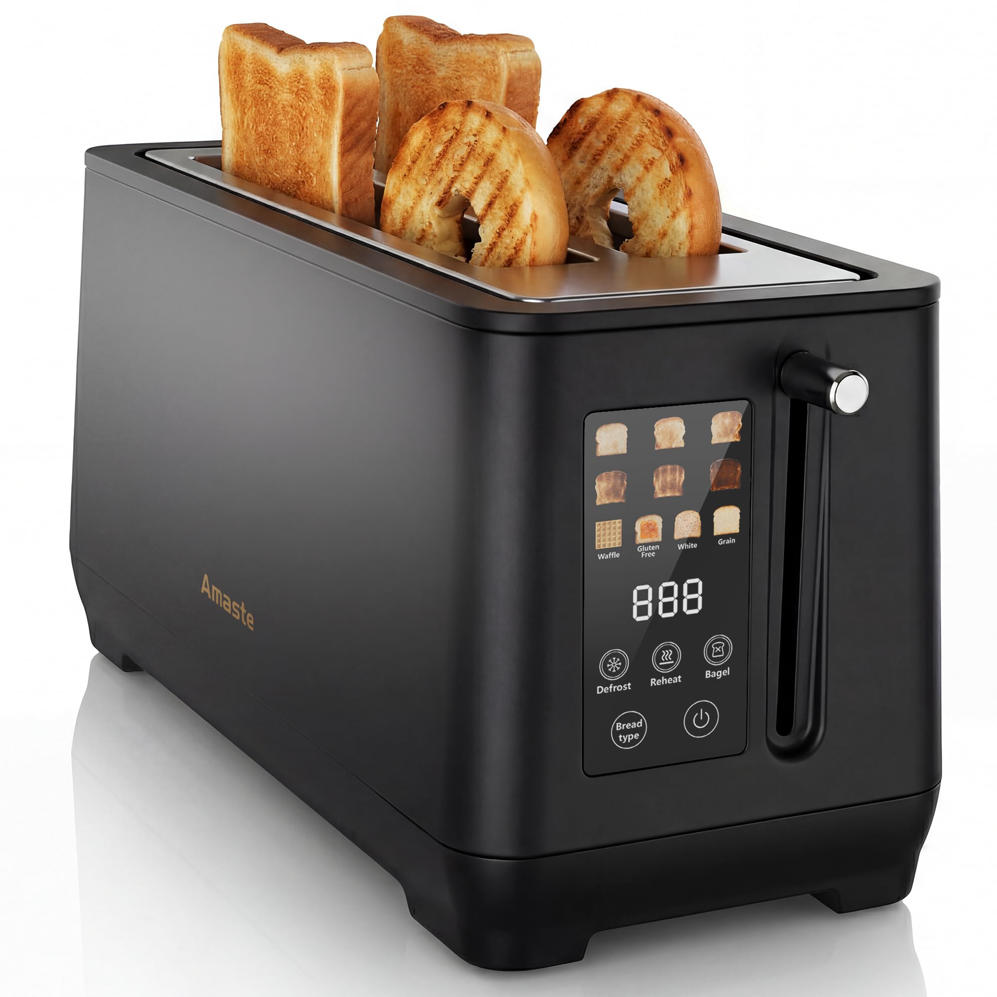 Amaste Retro Touch 4-Slice Toaster