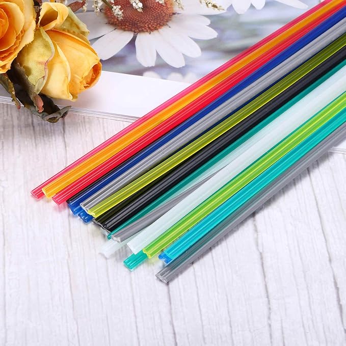 Electrodos para soldadura plástica 10 piezas 20 cm rojo miniatura 4