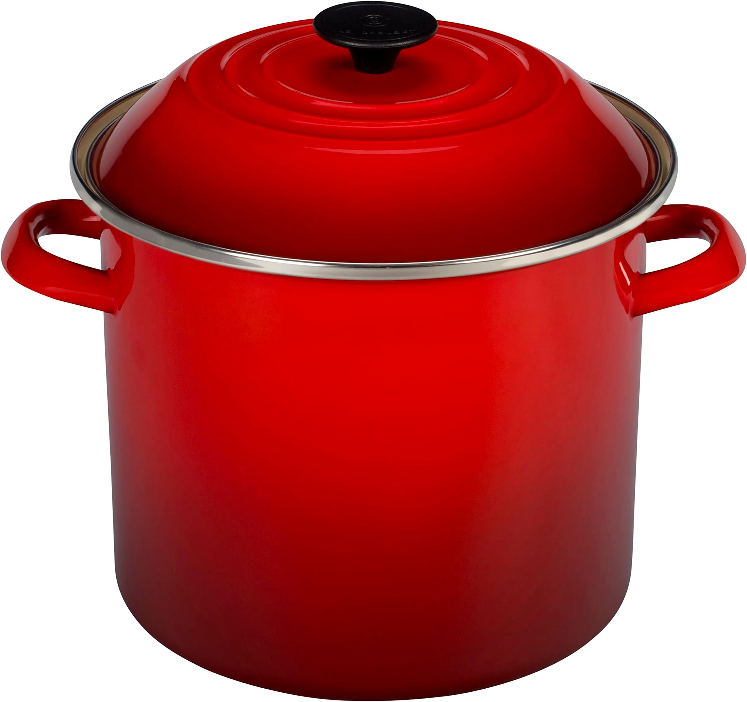 Le Creuset Enamel On Steel Stockpot, 16 qt., Cerise