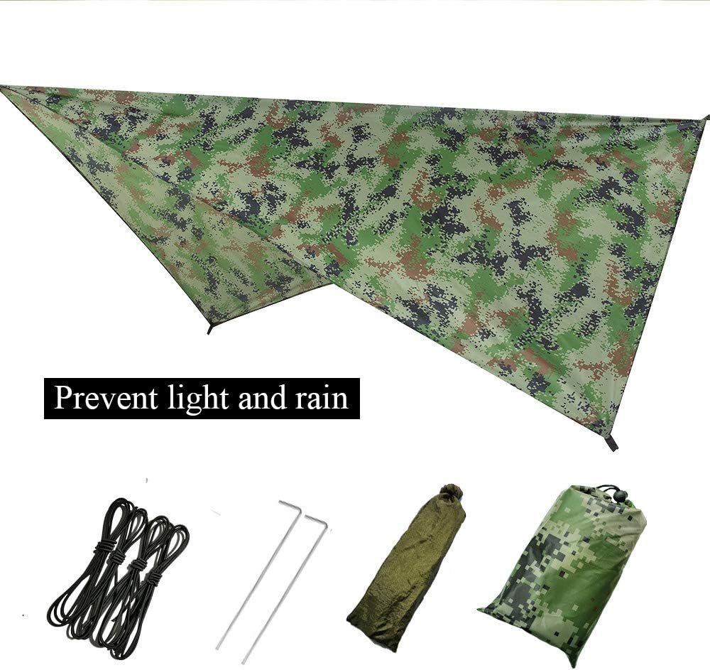 Camping Hammock 2 Person Hammocks with Net, Tent, Tree Straps Heavy Duty Waterproof Lightweight Nylon Portable Hammock for Hiking Outdoor Travel Beach Survival Backyard : Sports & Outdoors