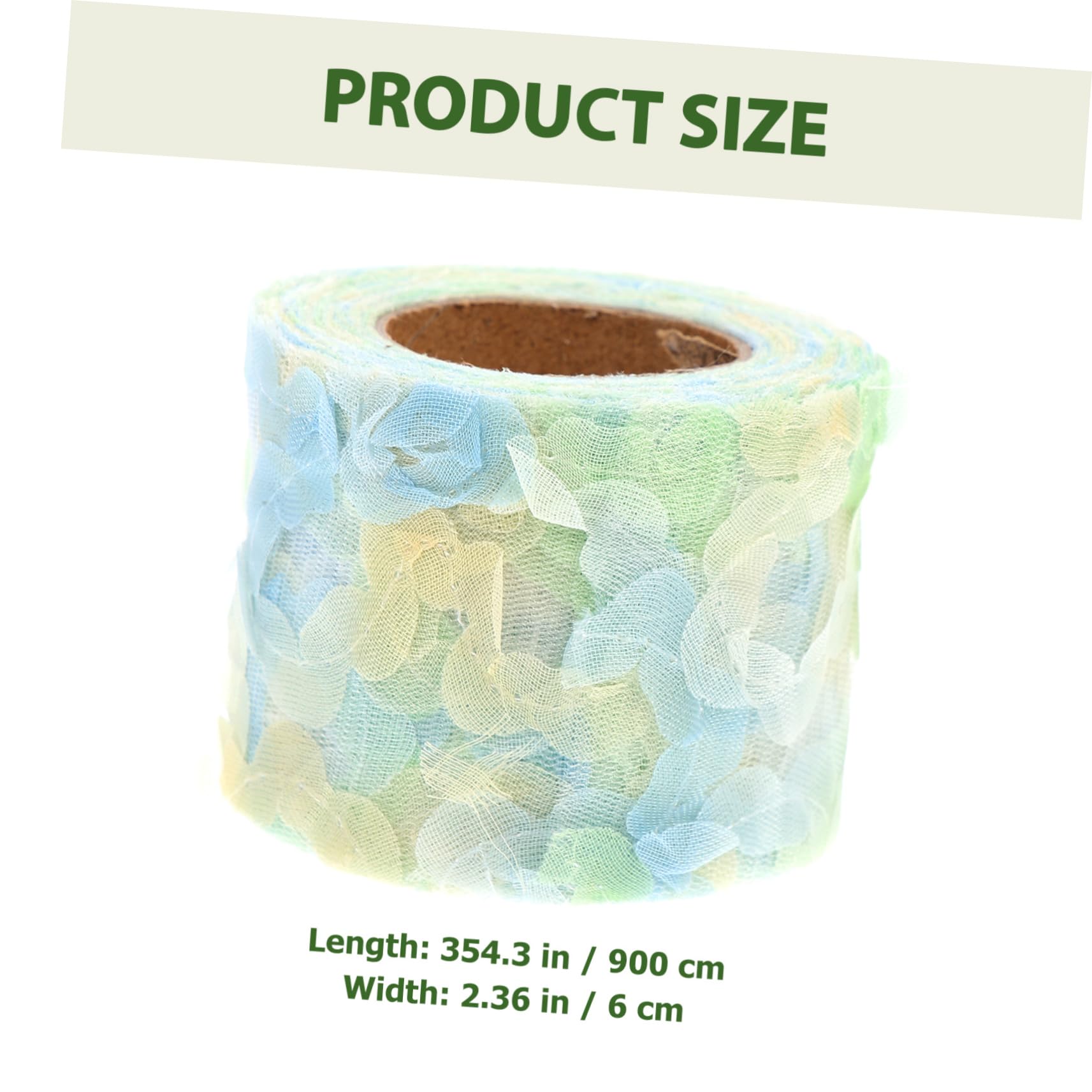 FONDOTIN 1Roll Flower Embroidered DIY Clothing Trim Chiffon Decoration Supplies for Sewing Craft Projects Wide Yards