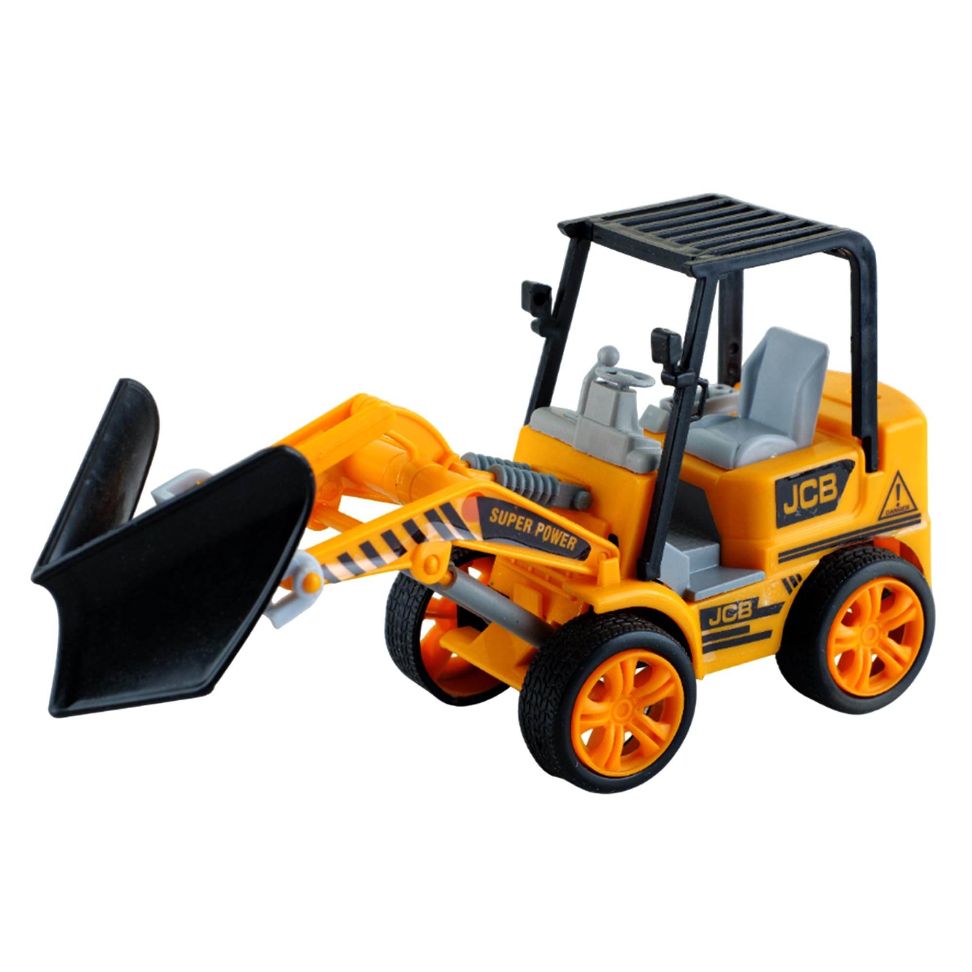 Braintastic Friction Powered Bulldozer Toy for Kids – Push and Go Plastic Construction Vehicle 4