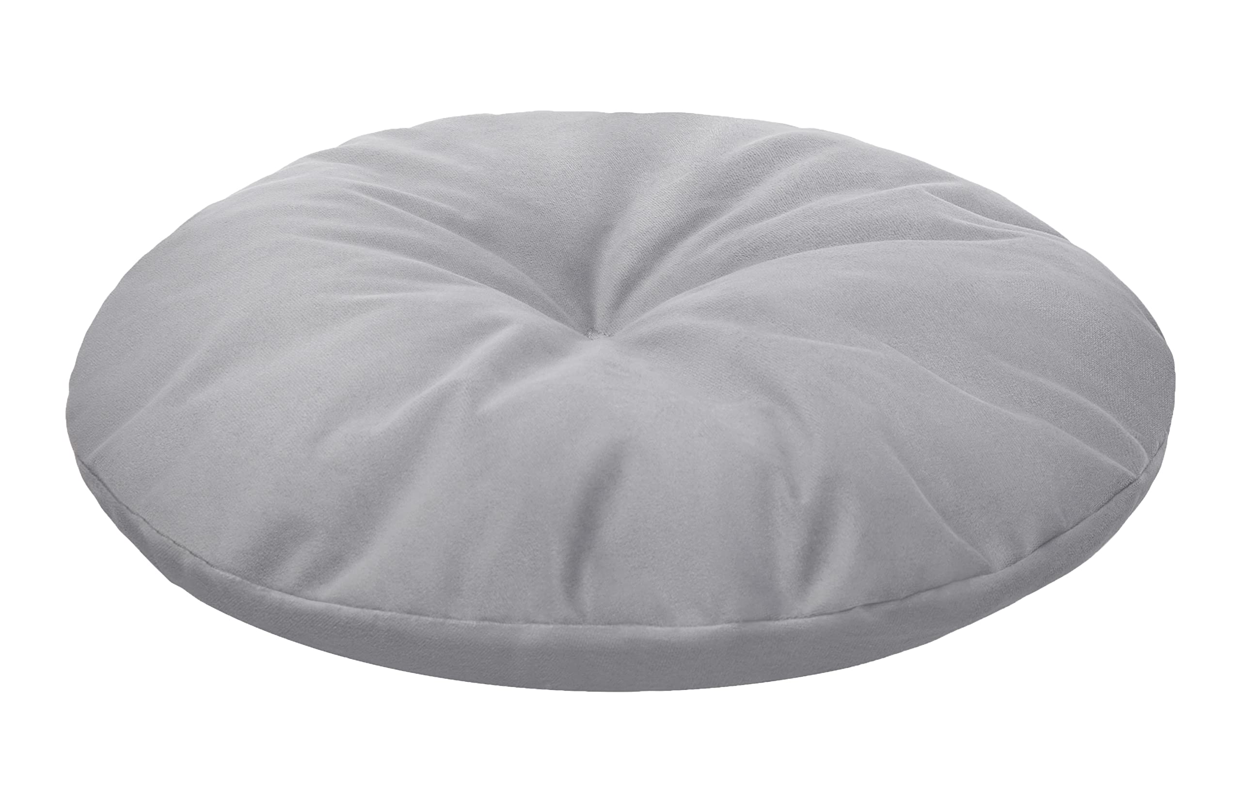Salla Eckbett Für Hunde & Katzen – Flauschig, Waschbar, 40x40cm, Grau/graphit, Mit Kissen