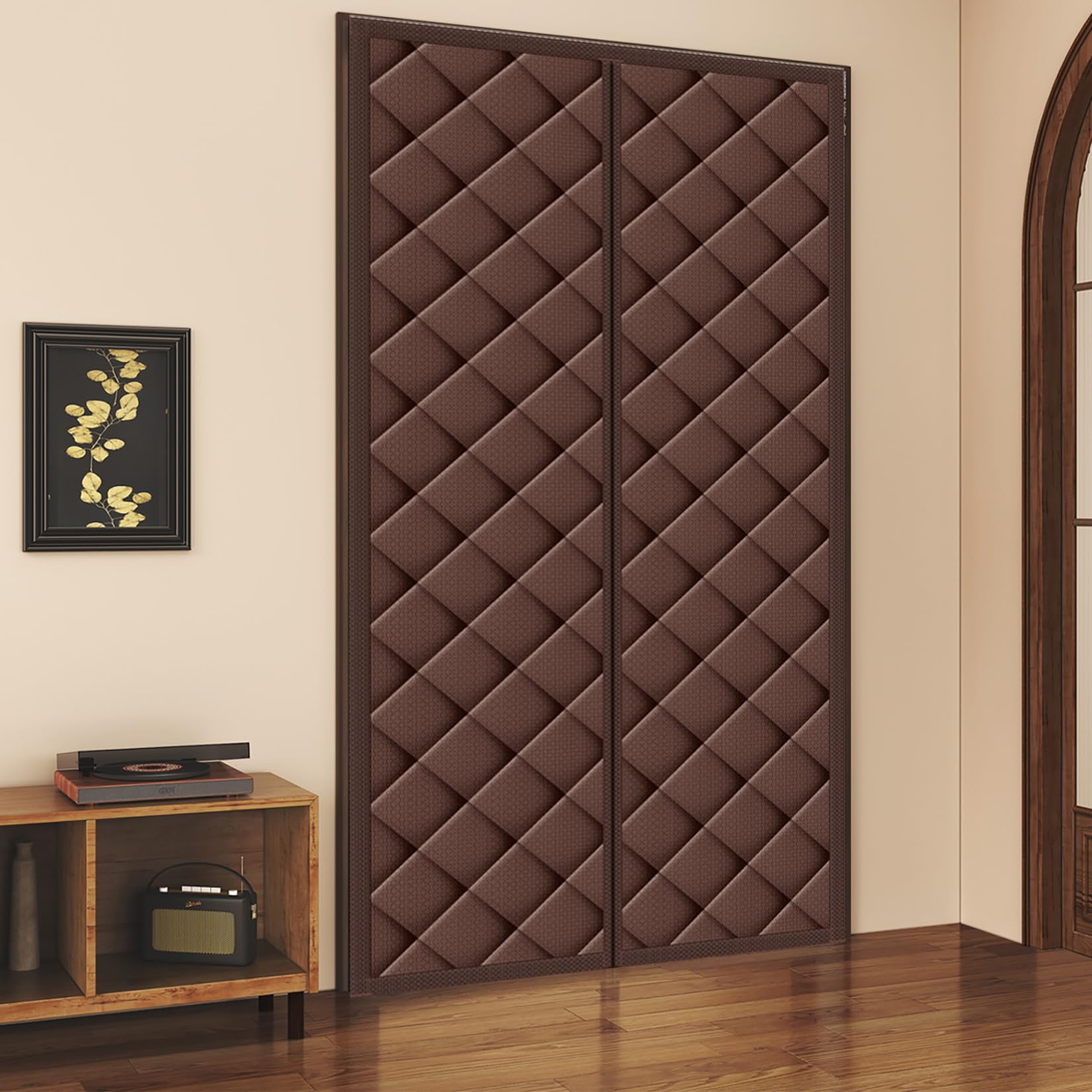 Rideau de porte isolant thermique isolation porte au froid et au bruit
