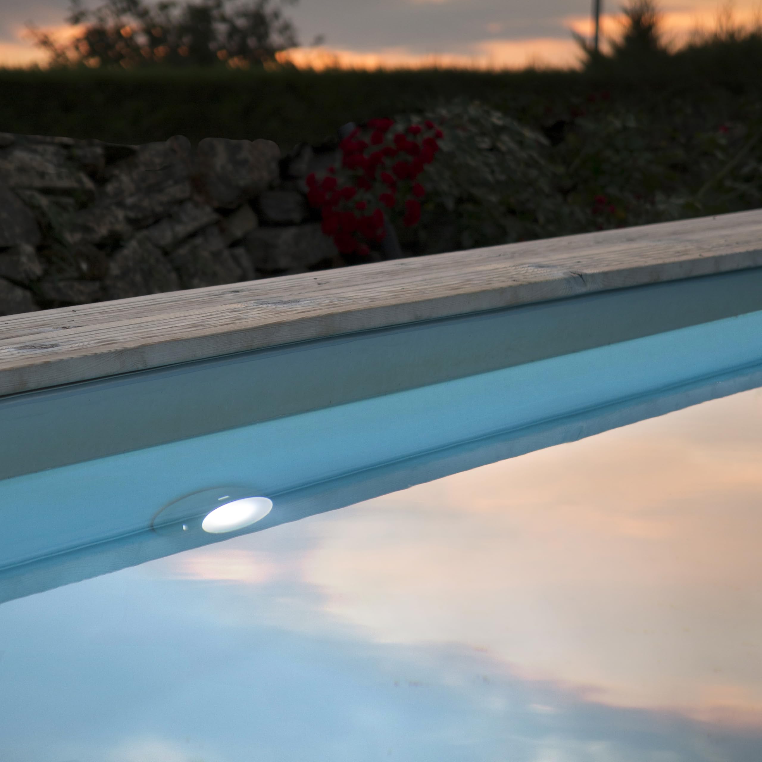 Gre PLREC - Illuminazione per piscine. 12 Led Proiettore, vari colori di luce, per piscina interrata, 27 W. Luce per piscine.