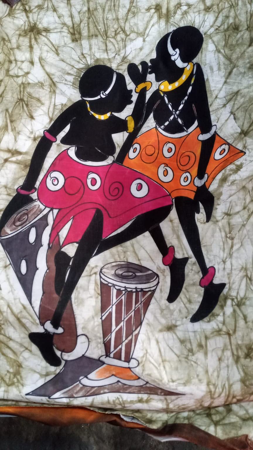Art en papier batik du Kenya pour réchauffer l'ambiance du salon et de la chambre
