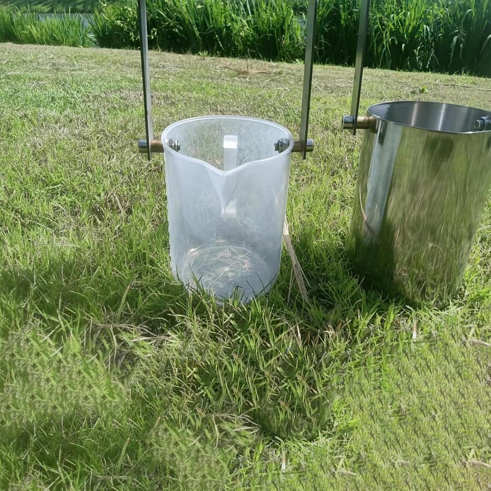 Telescopic Water Sampler Adjustable 0.65-6m - Portable Sewage Sampling Pole with Pendulum Beaker Ladle,500/1000ml Collection Cup for Efficient Water Sampling,Metal 1000ml,0.65~1.5m