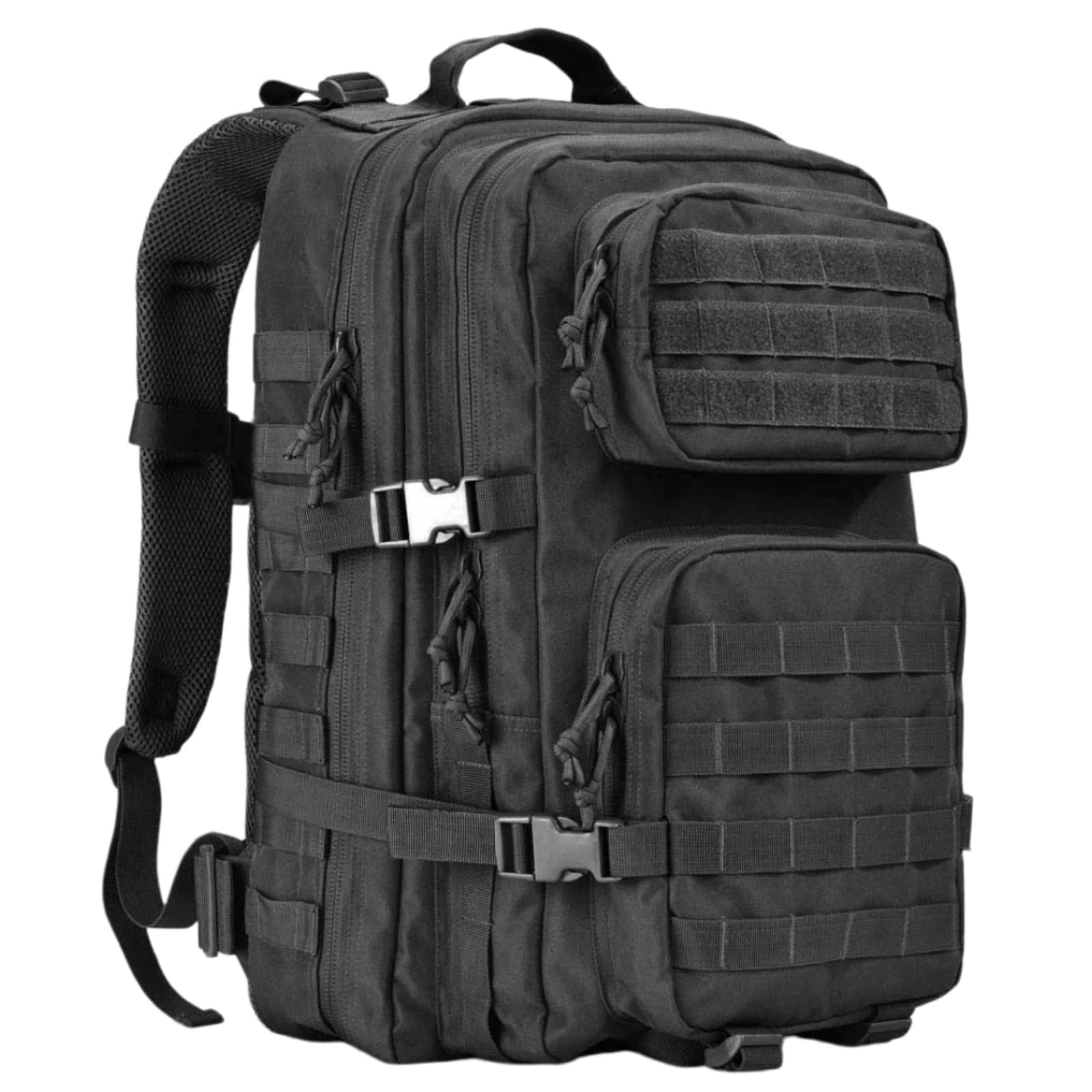 Rucksäcke mit großer Kapazität Outdoor-Assault Pack 3-Tage-Bug-Out-Tasche Wandern Treeking Rucksack Fitness Camping – tägliche Arbeit(Schwarz)