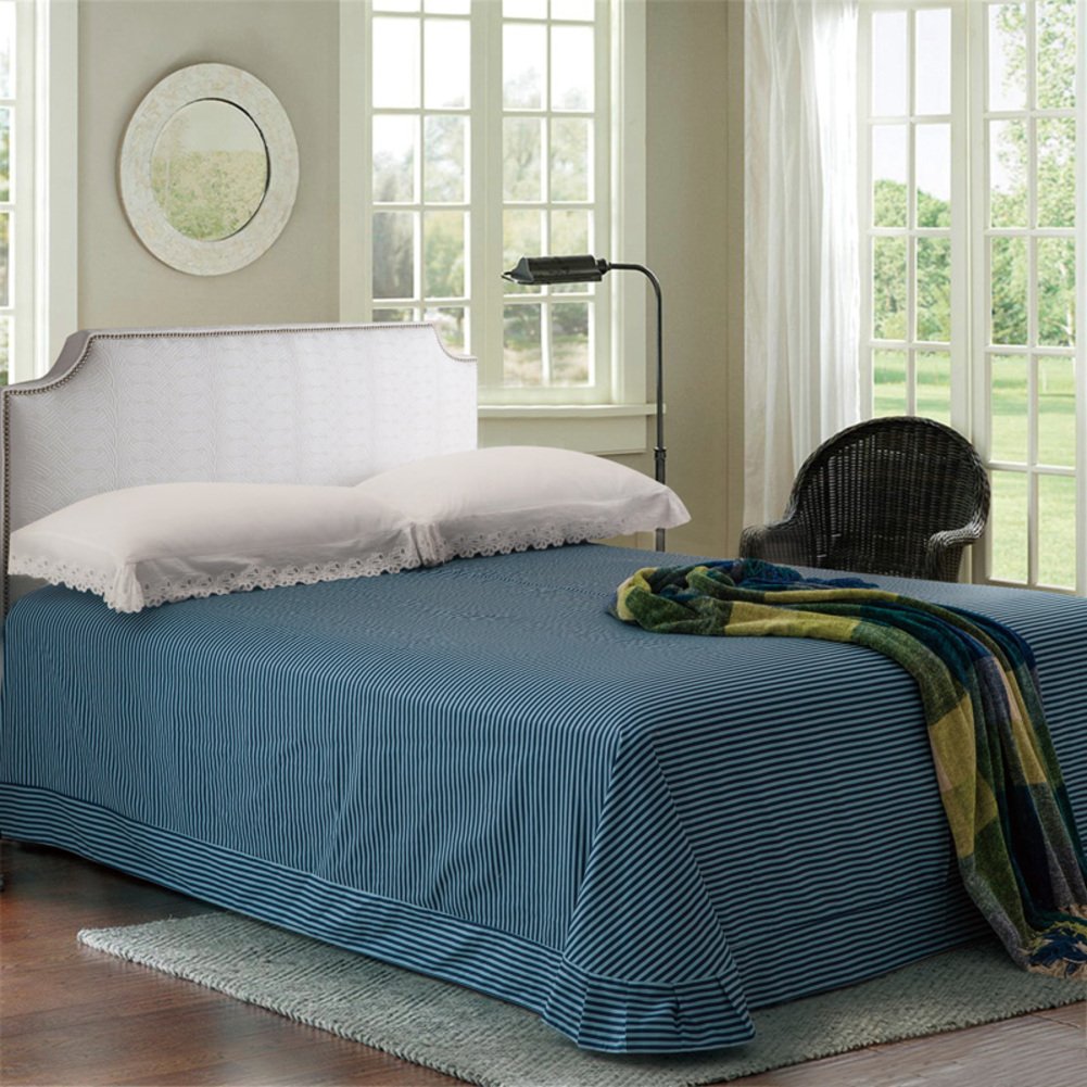 Draps en coton sergé épais grand lit double 245x250