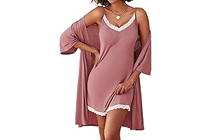 Sexy Lace Nightgown and Robe Set for Women – Indulge in Comfort and Sensuality