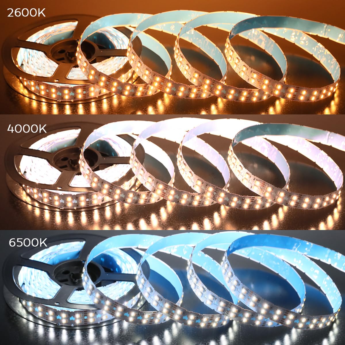 Amazon.com: Bright Double Row Bendable RGBCCT 5in1 LED Strip 24V