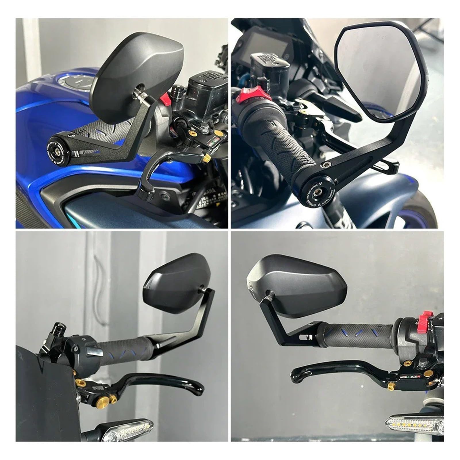 Amazon | バーエンドミラー MT-03用 MT-25 2016-2025用 バイク用
