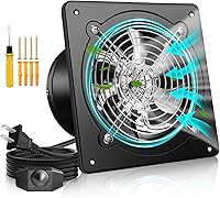 Mdeinu 8 Inch 700 CFM Wall Mount Exhaust Fan with Speed Controller - Brushless Motor for Kitchen Bathroom Garage Attic