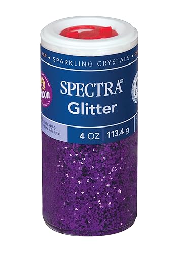 Spectra Arts & Crafts - Purpurina, morado, 4 onzas, 1 tarro