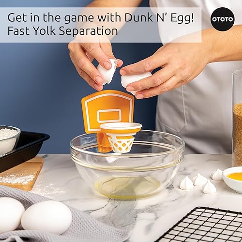 Miniatura 4 de NEW!! Dunk N' Egg Yolk Separator by OTOTO, Egg Separator Funny, Unique Kitchen Gadgets, Cool Kitchen Gadgets, Basketball Gifts, Funny Gifts, Kitchen