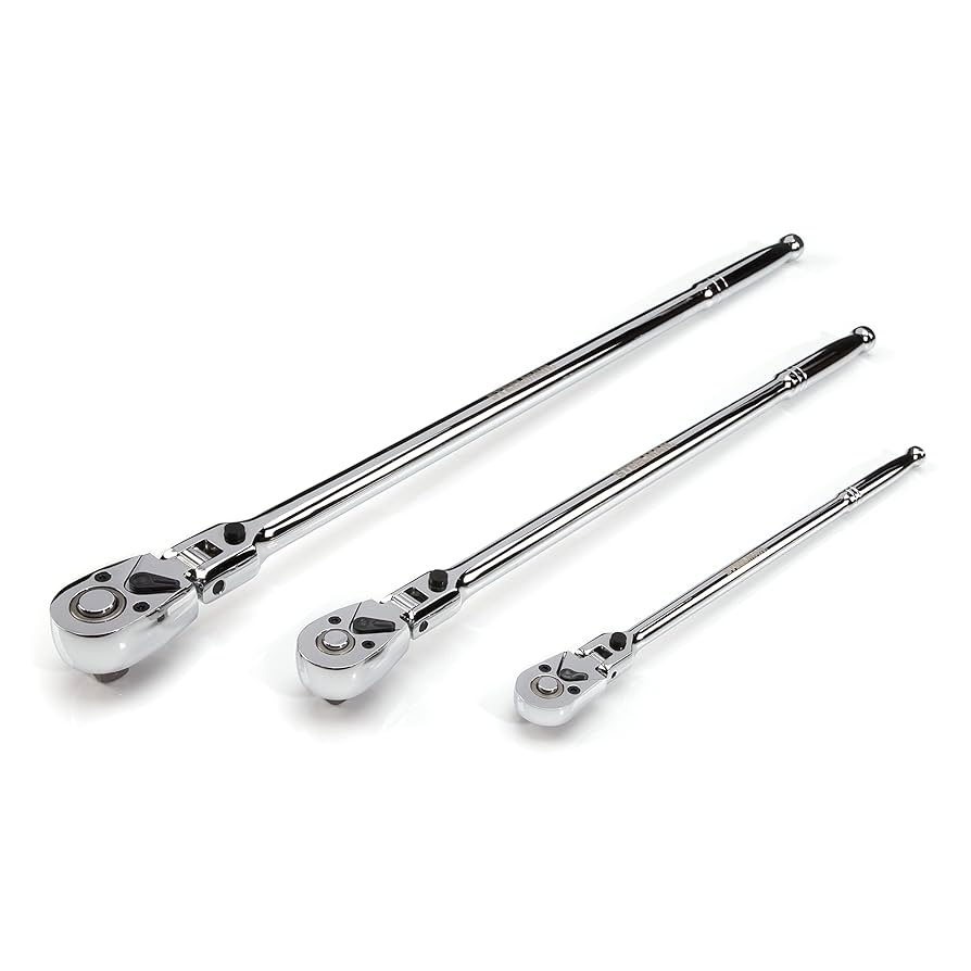 Steelman 180-Degree Locking Flex Head Ratchet Set, 72-Tooth