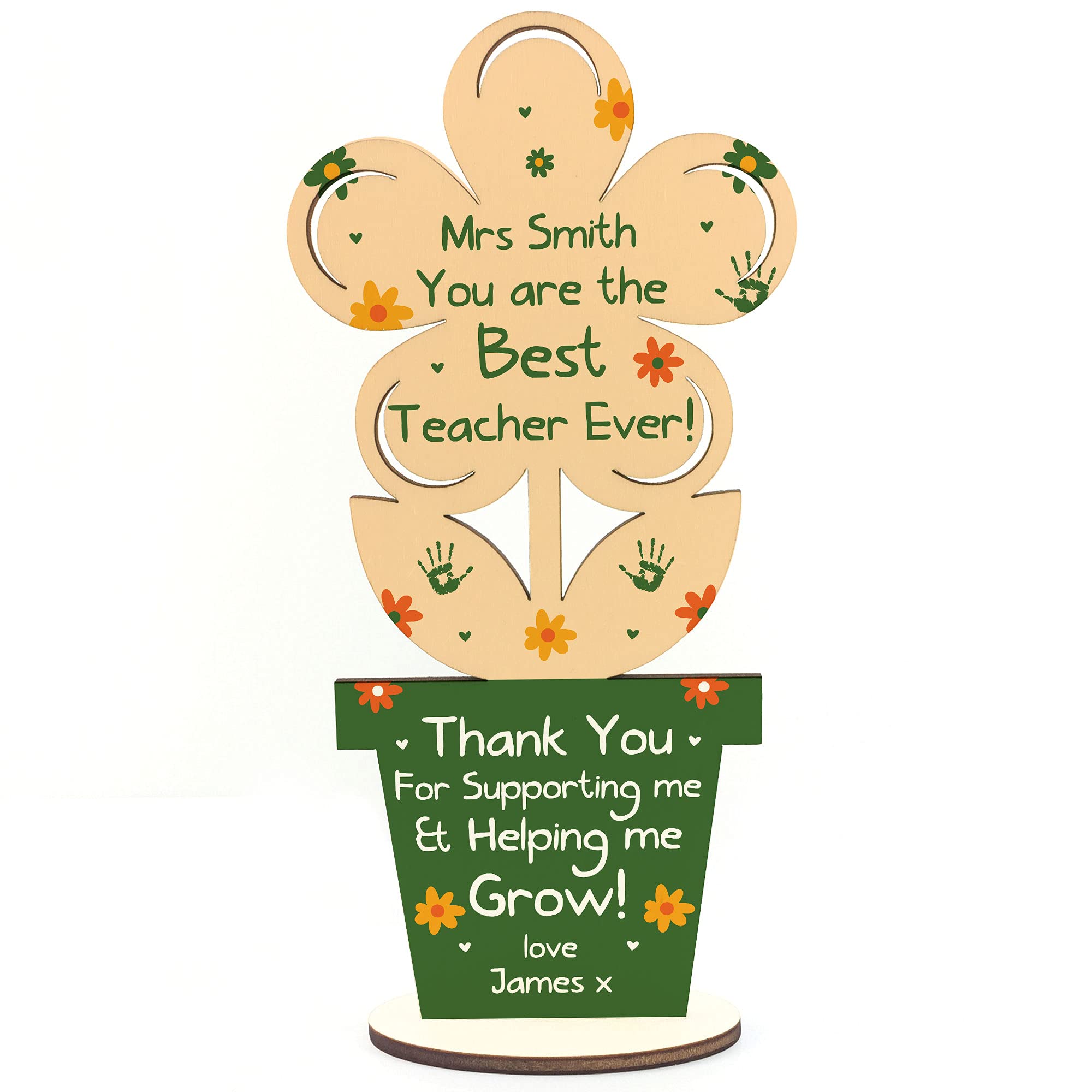 Best Teacher Gift Wooden Flower Thank You Gift For Teacher Leaving School Gift