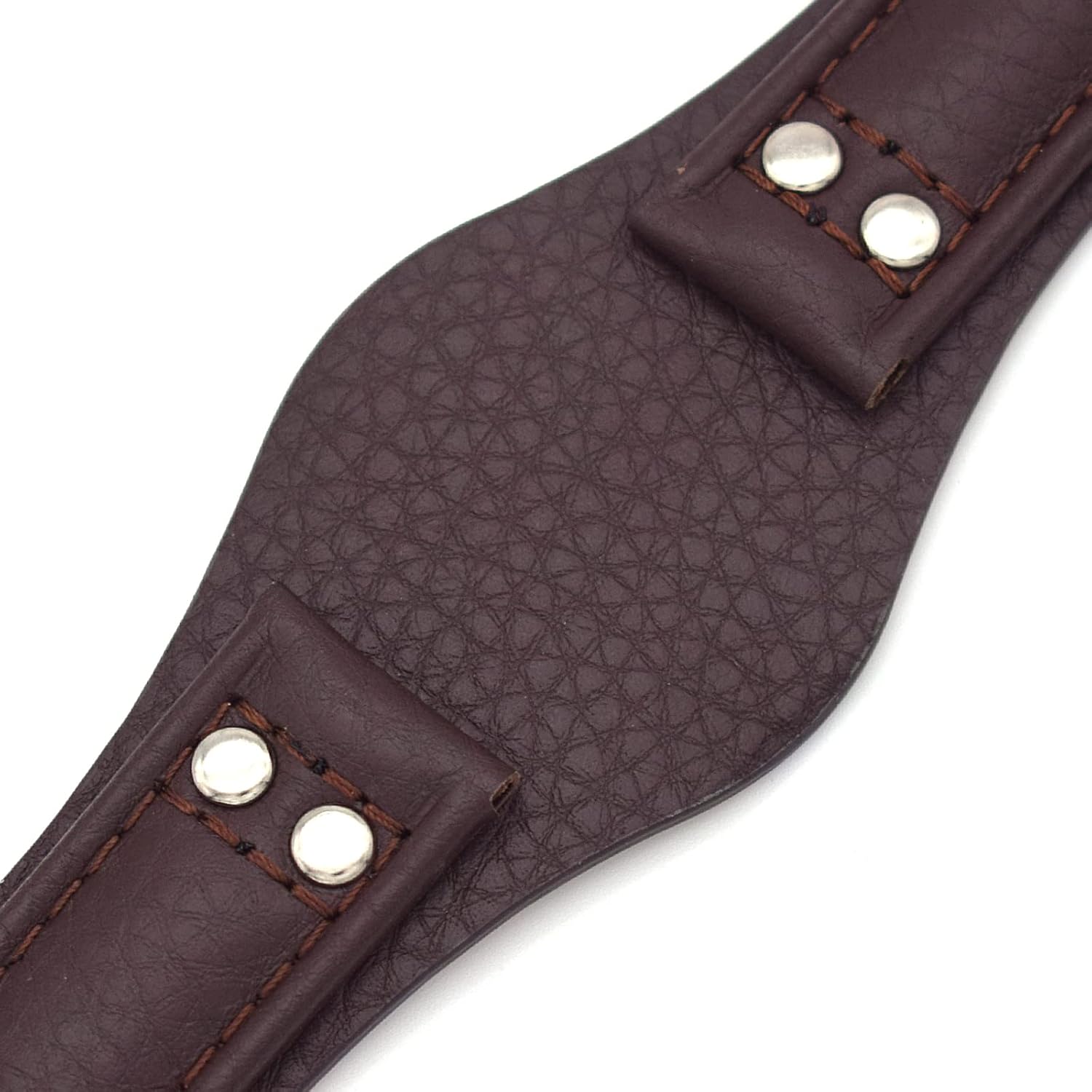 THEAGE for Fossil CH2891 Leather Watch Bands 22mm Replacement with Stainless Steel Buckle - 22mm Fossil CH2891 Leather Watch Strap - Image 2