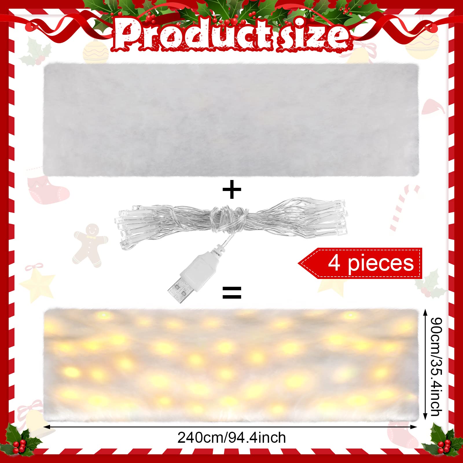 Rouleau Neige Noel Couverture De Neige En Rouleau De Neige De Noël