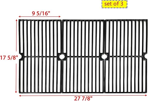 Miniatura 4 de Direct Store Kit de piezas DG136 Reemplazo para parrilla de gas Brinkmann Pro Series 8300,810-8300-W 3 quemadores, placa de calor, rejilla de cocción