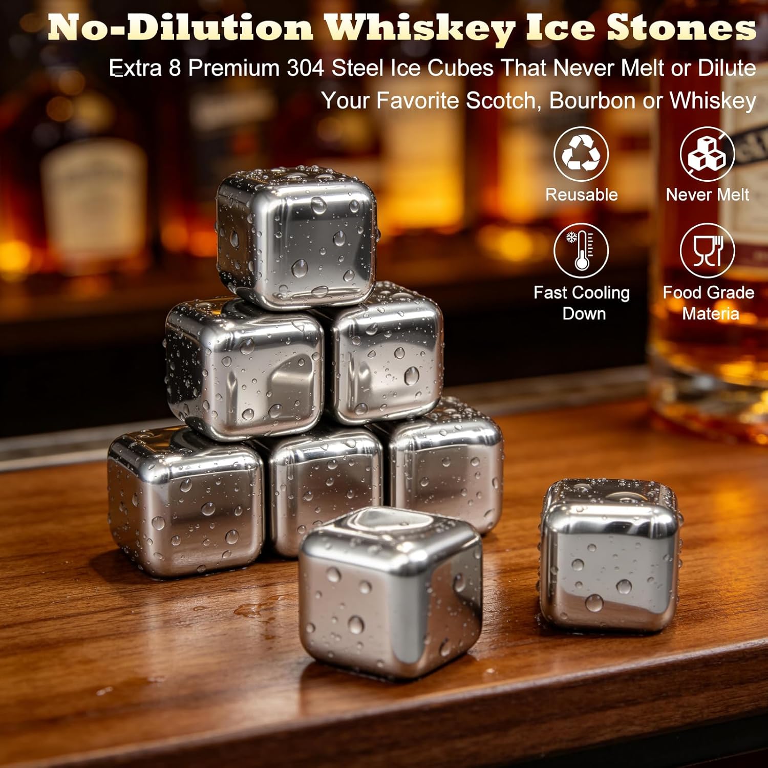 Wooden Whiskey Glass,Charred Wooden Bourbon Drinking Glass Set of 2,10oz Handcrafted Premium Retro Cup for Men,Husband,Dad,Whiskey Lovers for Birthday & Father's Day.