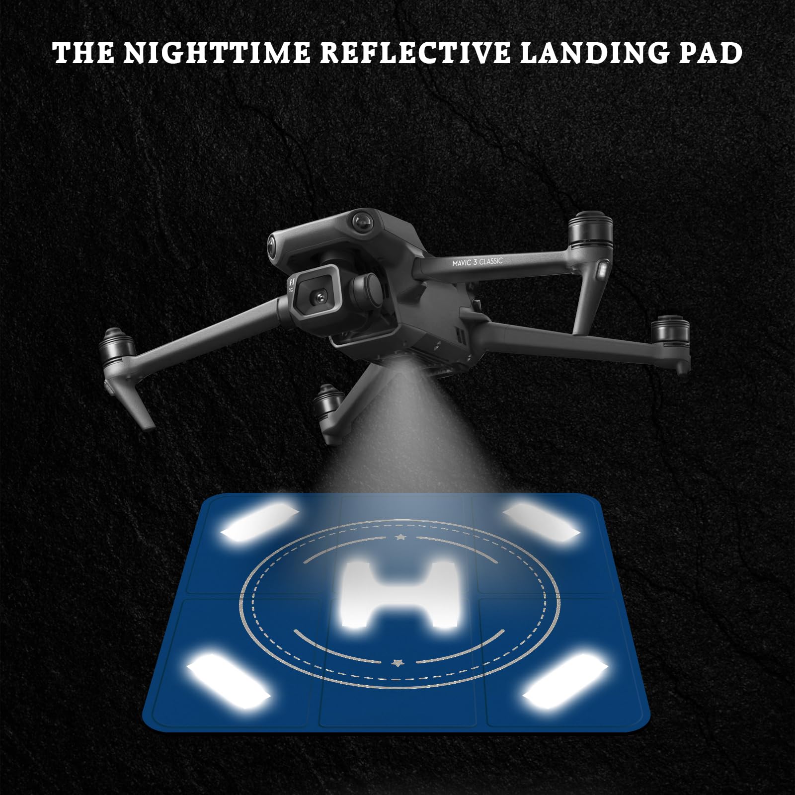 FPVtosky aire d'atterrissage pour drones, universel, grand,51 cm, pliage rapide,double face,étanche, landig-pad, lesté pour DJI Lito X1/NEO 2/Mini 5 Pro/3/4 Pro//Mavic 3/Air/Avata/FPV/Inspire etc