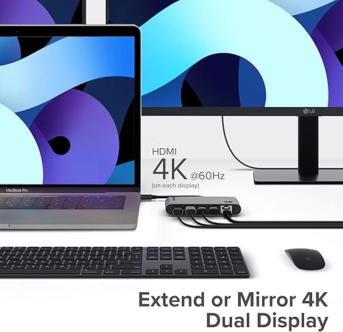 Miniatura 3 de ALOGIC Base portátil Thunderbolt 3, HDMI dual 4K a 60Hz, USB-A, Gigabit Ethernet, compatible con MacBook AirPro, Dell XPS y más