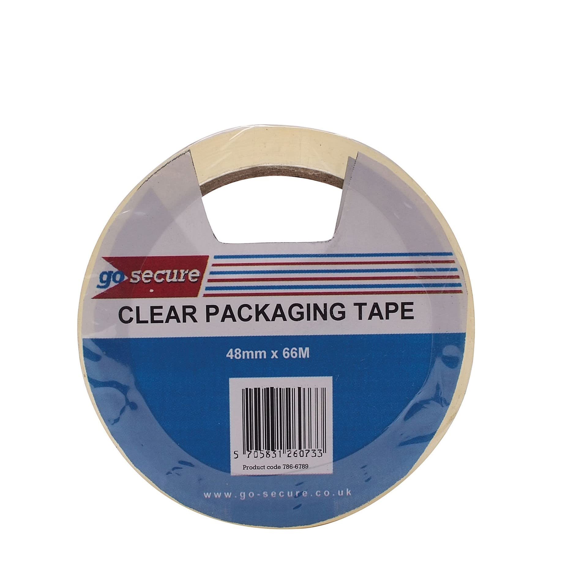 GoSecure Packaging Tape 50mmx66m Clear (Pack of 6)