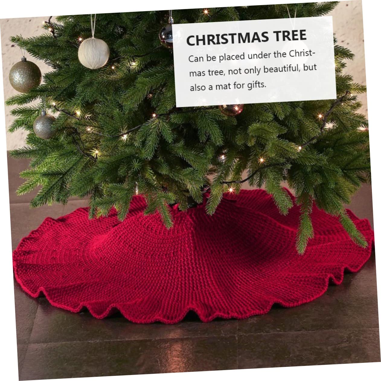 Tappeto Per Fondo Dell'albero Solida Gonna Per Albero Di Natale Tappeto Creativo Per Albero Di Natale