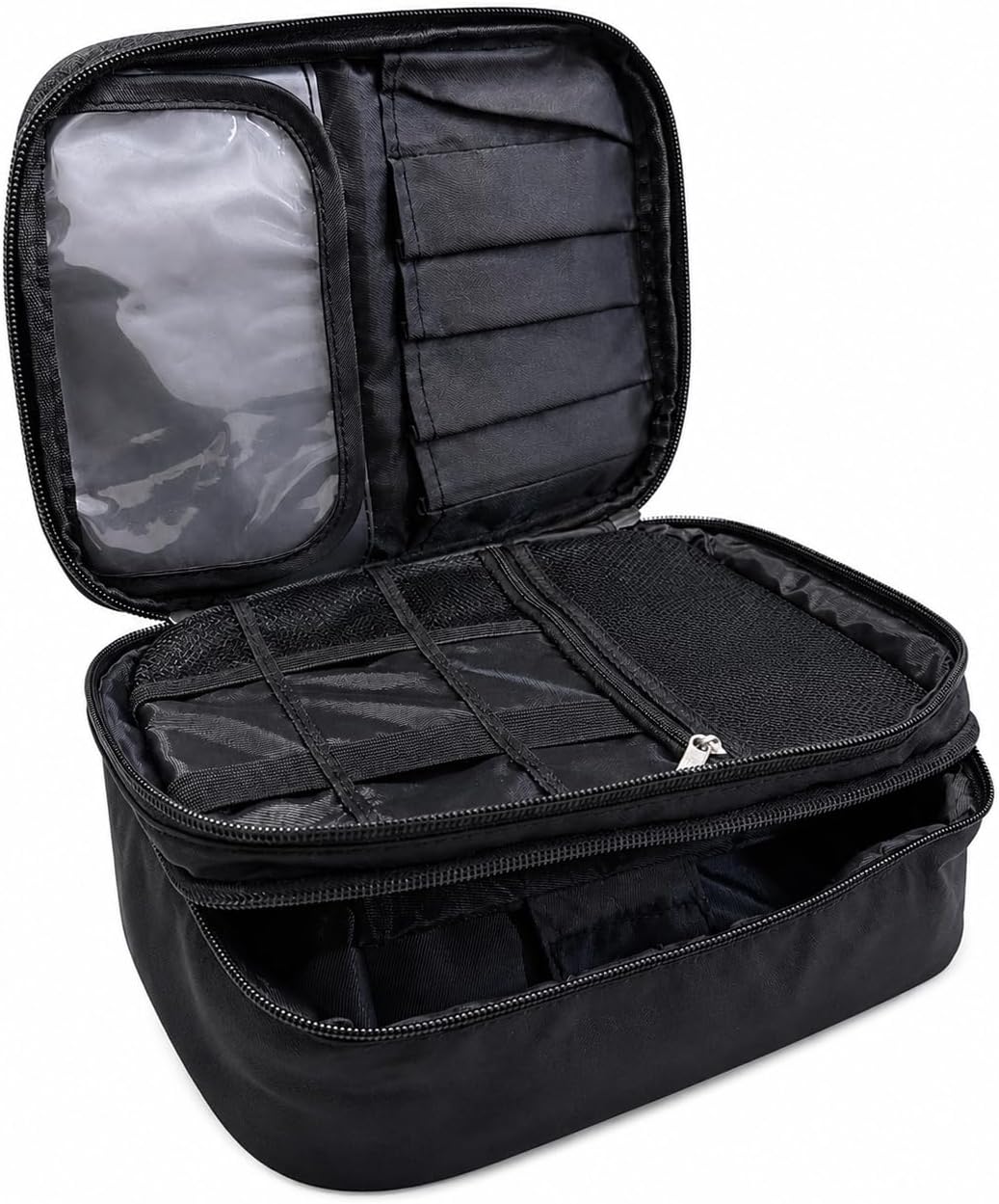 Travel Cable Organizer Case, Double Layer Electronics Organizer Bag, Portable Tech Accessories Storage for Cords, Chargers, USB, Travel Essentials