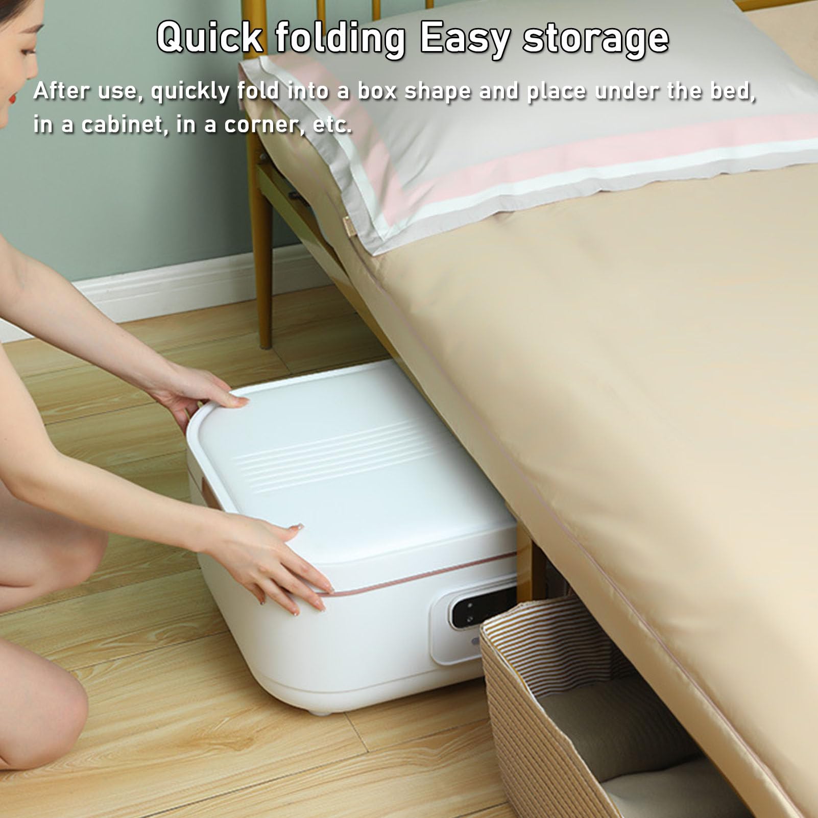 Machine à Repasser Automatique, sèche-Linge Portable avec séchage à la Vapeur, Machine à Plier Le Linge, Indispensable pour Un Repassage Rapide et sans Plis