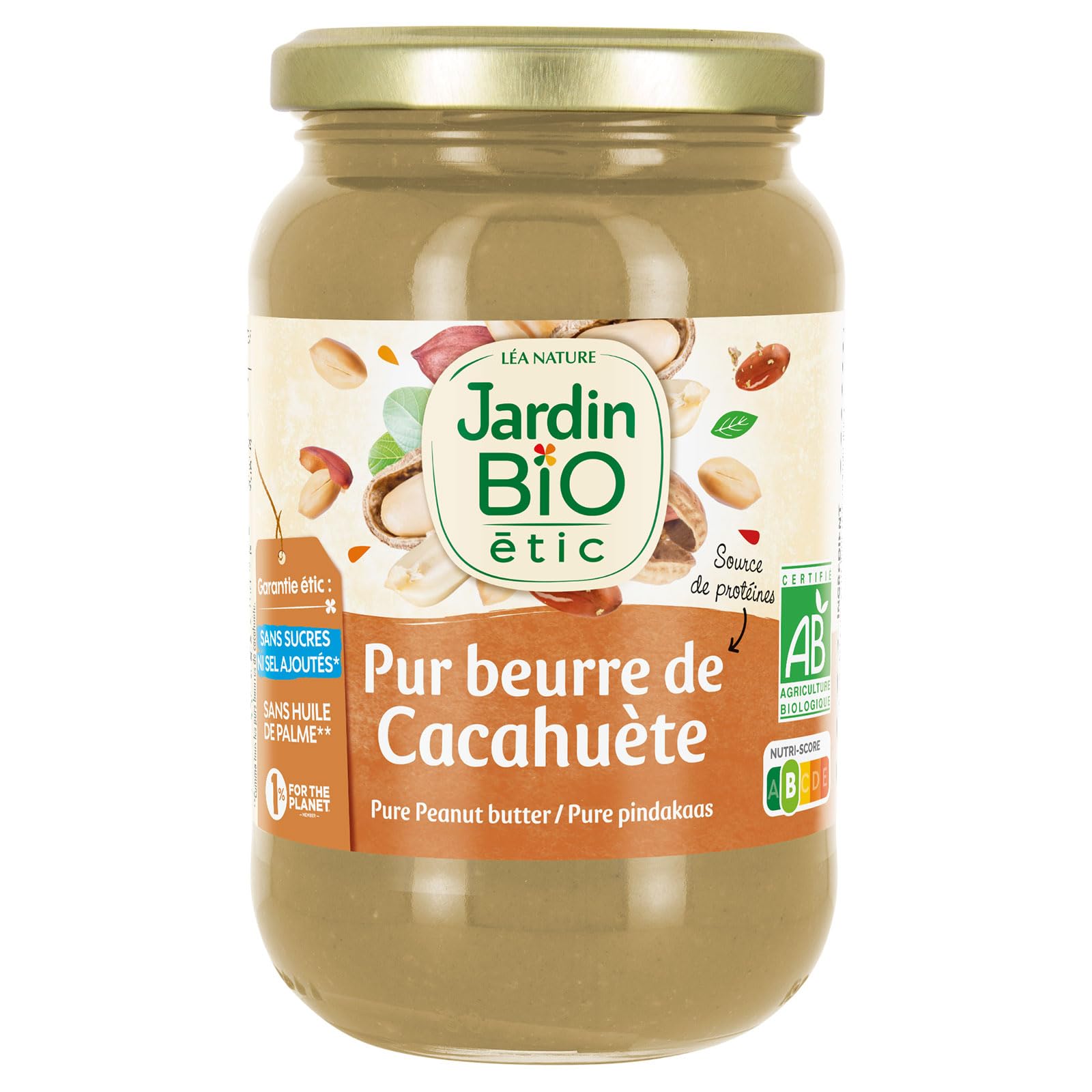 Jardin BiO étic - Pur Beurre de Cacahuète 350g (L'emballage peut varier)