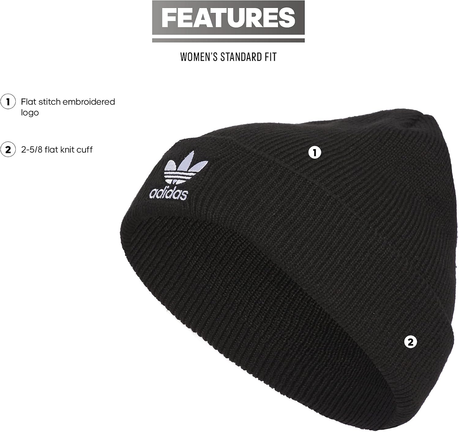 adidas Originals Womens Trefoil Beanie - Image 2