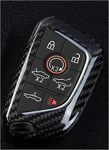 Miniatura 6 de Corvette C8 - Carcasa para llavero de fibra de carbono real 2020 2021 2022 2023 2024 (carbono negro)