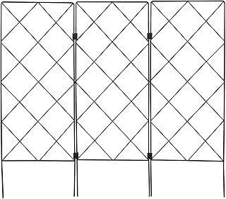 DOITOOL Metal Garden Trellis for Climbing Plants, Decorative Plant Trell...