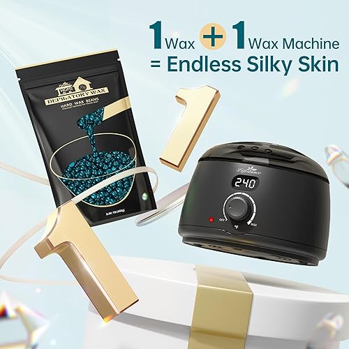 Miniatura 7 de Lifestance Calentador de olla de cera profesional  L2 calentador de cera digital depilación 16.9 fl oz