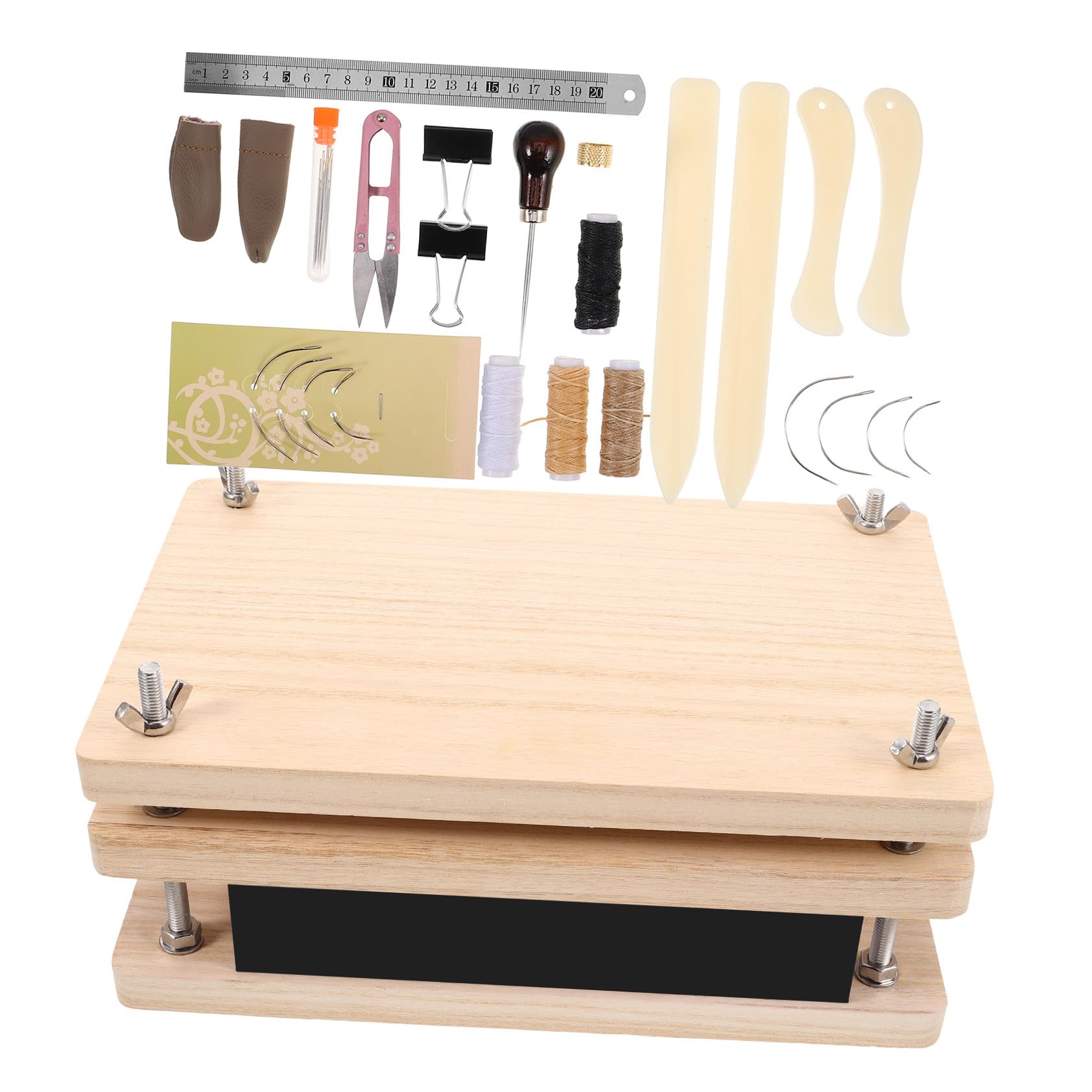 ABOOFAN Kit Strumento per Rilegatura in Legno e Metallo e Rilegatura Fai-da-Te per Riparazione Antica per di Paper Crafting