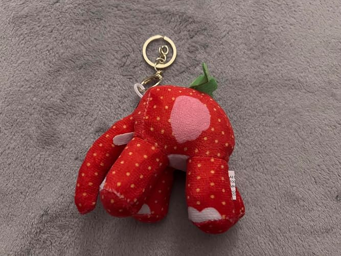 AUNGSHE Pack De 2 Llaveros De Peluche Italian Brainrot – Steal A Brainrot 67, Tralalero Tralala, Ballerina Capuchina Y Capuchino Asesino, Suaves Y Portátiles Para Mochilas Y Llaves (Rojo)