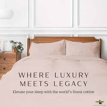 100% Egyptian Cotton Sheets King Size | 400 Thread Count | CEA Gold Seal Certified | Ultra Soft | Cooling for Hot Sleepers | 18 Deep Pocket | King Size [Dune]