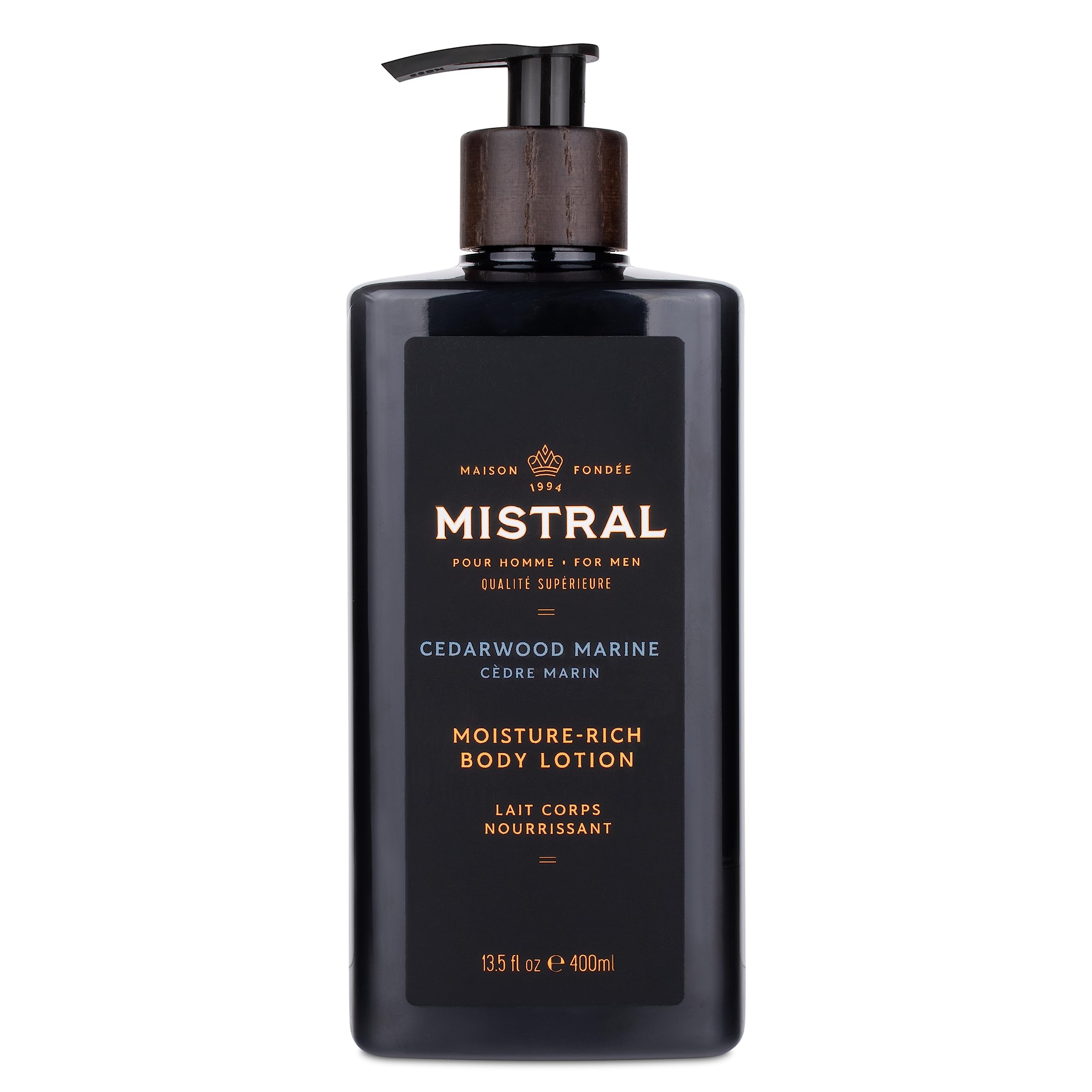 Mistral Men's Moisture-Rich Body Lotion with Shea Oil & Squalane