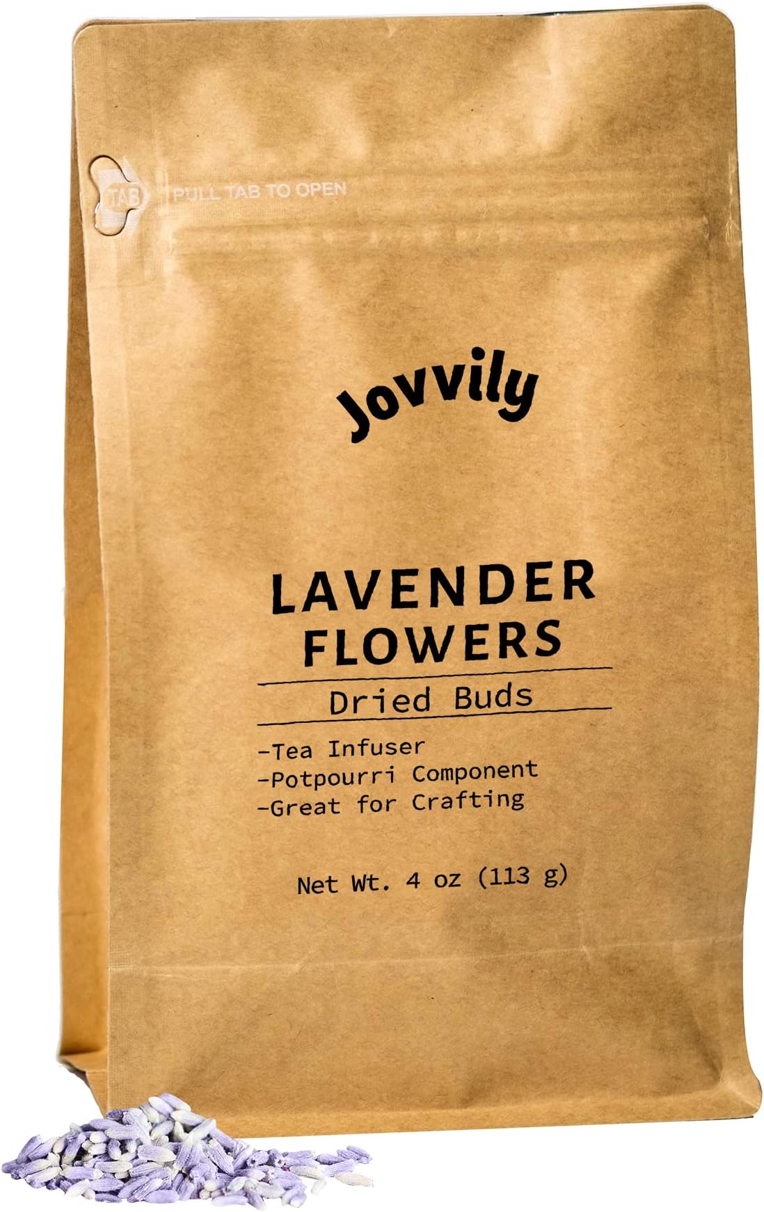 Jovvily Dried Lavender Flower Buds - 4 oz - Lemonade - Tea - Scones
