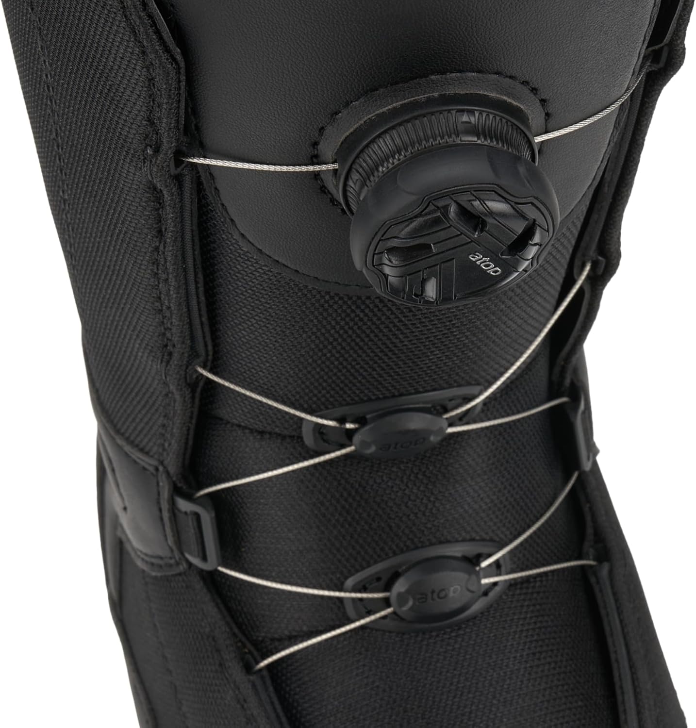 5th Element ST Lace and Dial Snowboard Boots for Men - Black Compatible with Strap Snowboard Bindings- Waterproof Liners -All Mountain Snowboarding Men Size