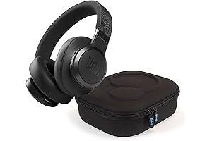 JBL Live 660NC: Wireless Noise Cancelling Headphones with DIVVI Travel Case