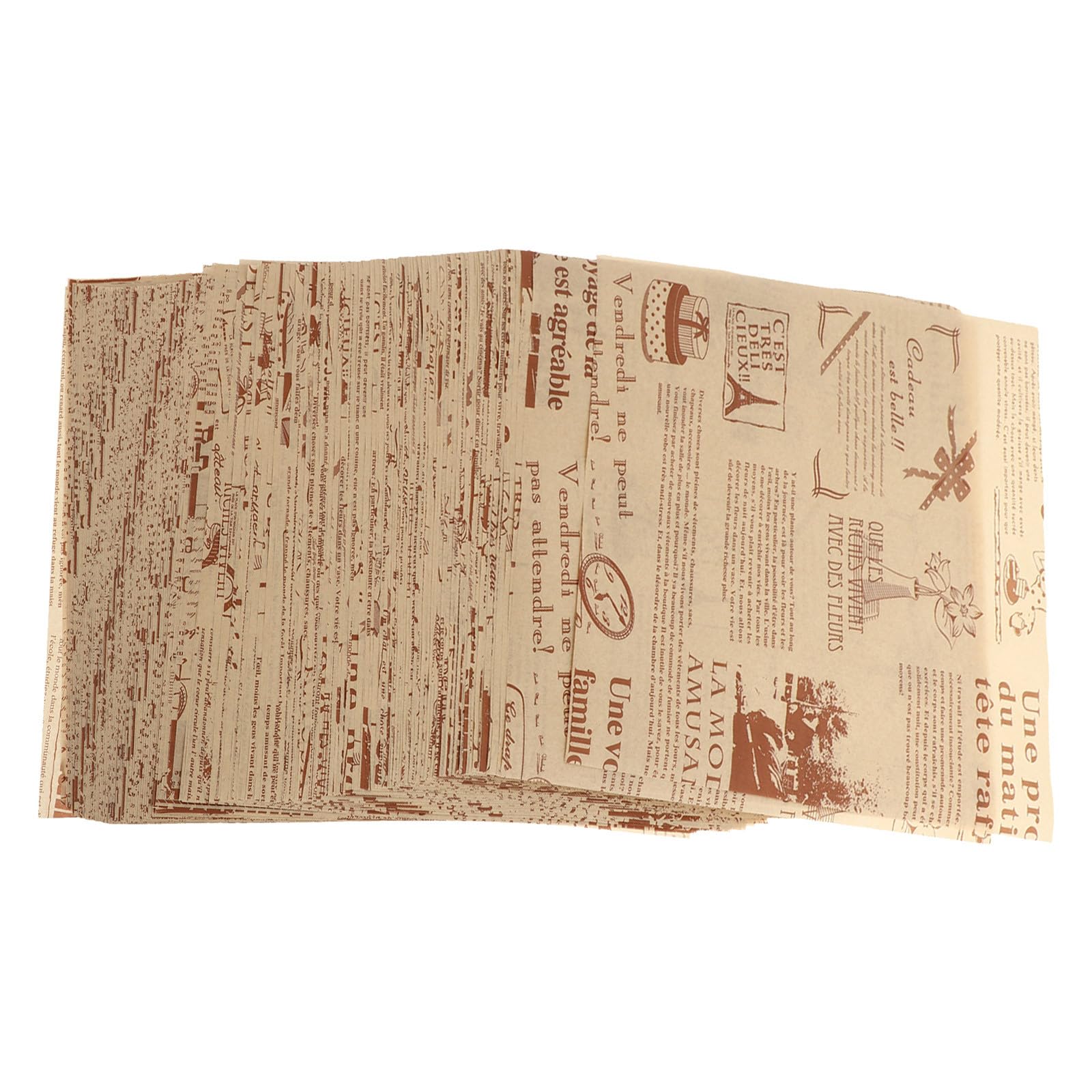 Papier cuisson multifonction TOYANDONA style journal pour emballage et moules