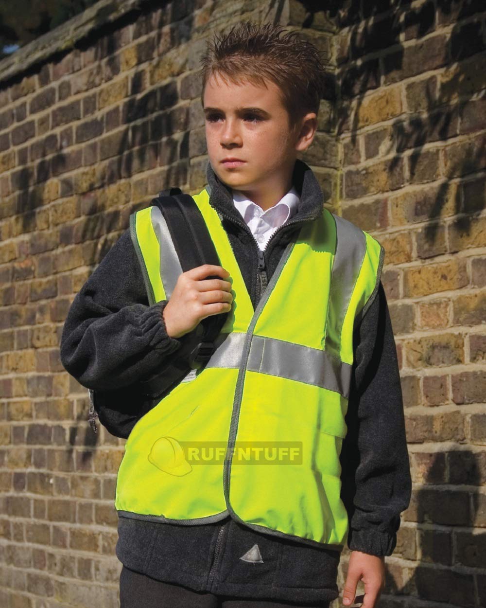 MICHLEY Kids Safety Reflective Vest – High Visibility Pullover Vest For Children Ages 3-8, 360° Reflective Strips
