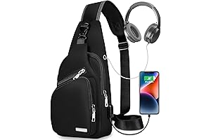 Women's and Men's Sling Bag, Functional Crossbody and Shoulder Backpack For Travel and Daily Use