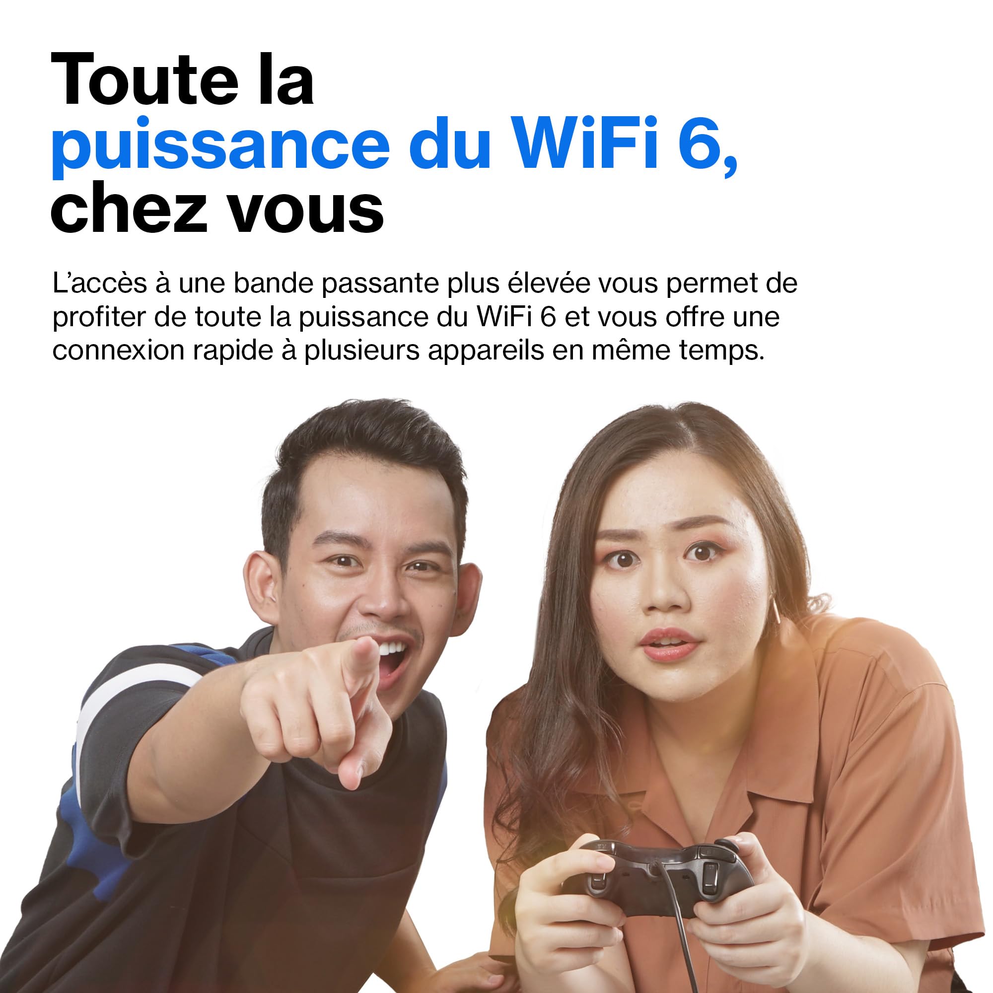 Linksys Routeur WiFi 6 Mesh Double Bande Hydra 6 (AX3000) - Jeux sans Fil Jusqu’à 3 Gbit/s, pour Plus de 25 appareils et portée 185 m2 Fonctionne avec Le système WiFi Linksys, MR2000-KE