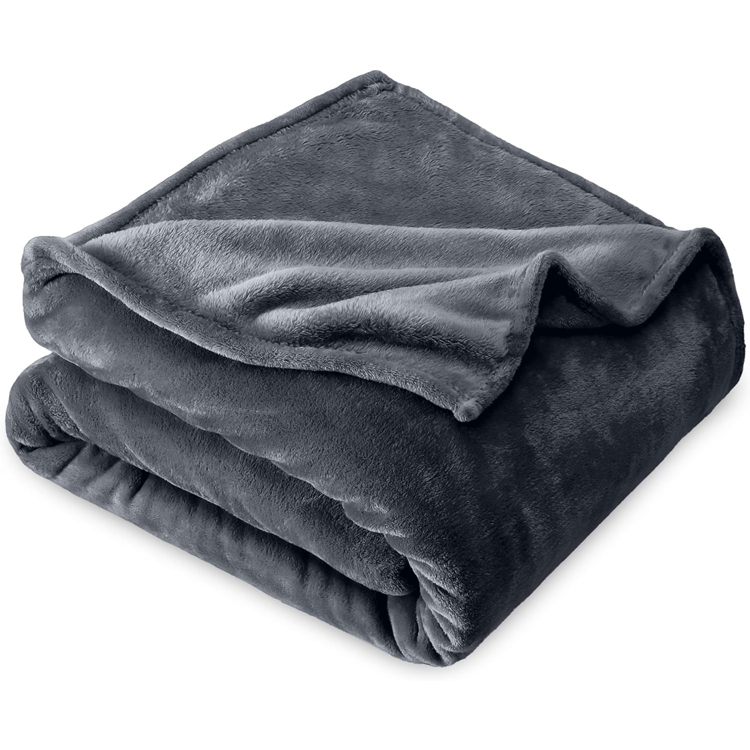 Aspire Homeware Fleece Blanket Sofa Throw, 400 GSM Versatile Thick Fluffy Blankets – Luxury Soft & Warm Snuggle Cosy Winter Throw For Bed and Couch, Twin/Double, Grey, Size (150 x 200cm)