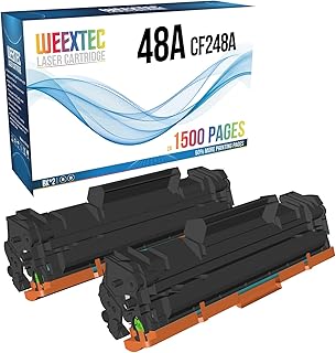 CF248A Compatible Toner Cartridge Replacement for HP CF248A 48A to Use with HP Pro M15a M15w M16a M16w MFP M28w M30w MFP M31w MFP M28a MFP M29w Printer Toner Page Yield Up to 3000（2Pack,Black)
